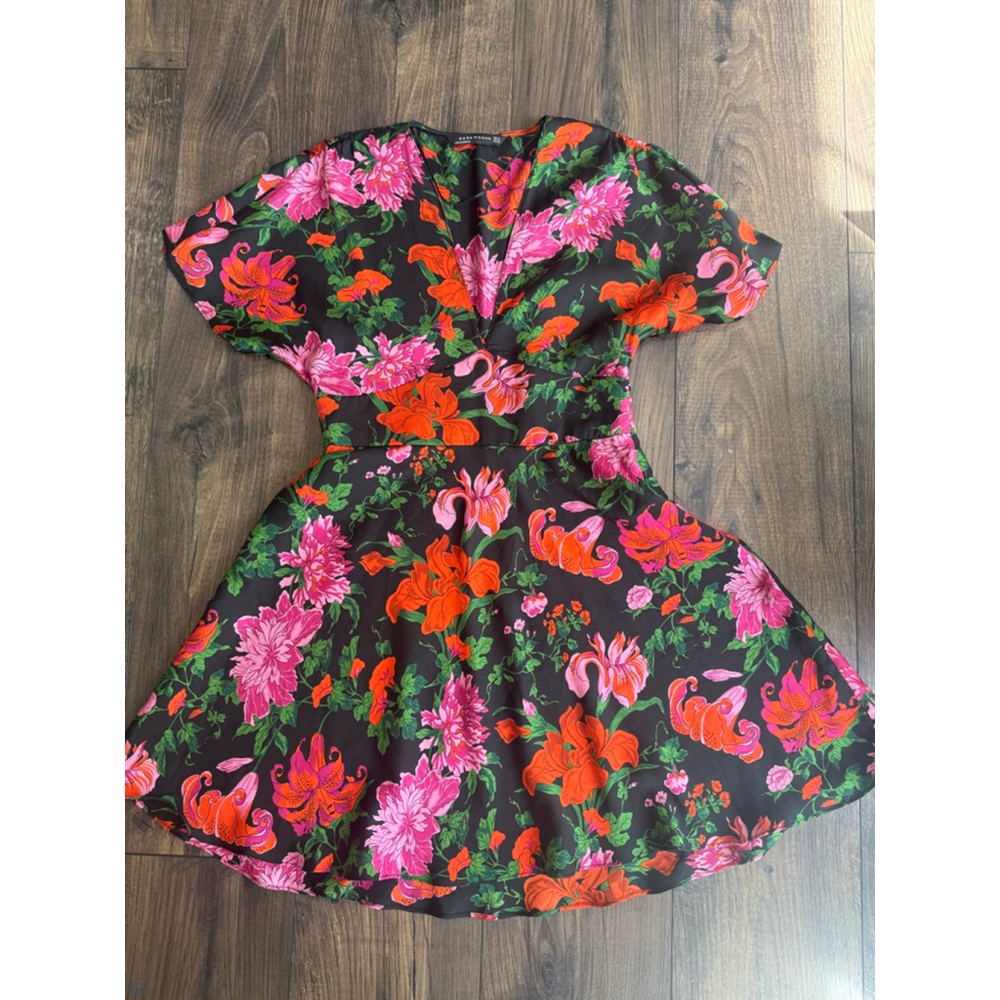 Zara Woman Mini Vibrant Floral XS